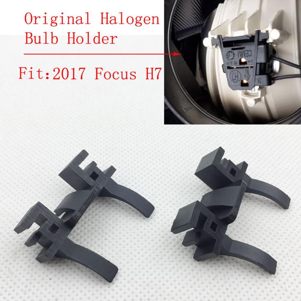 2pcs Car H7 LED Headlight Bulb Holder Base Adapter For Ford Focus Low Beam Headlamp Mount Land Rover Discovery Fiat 500