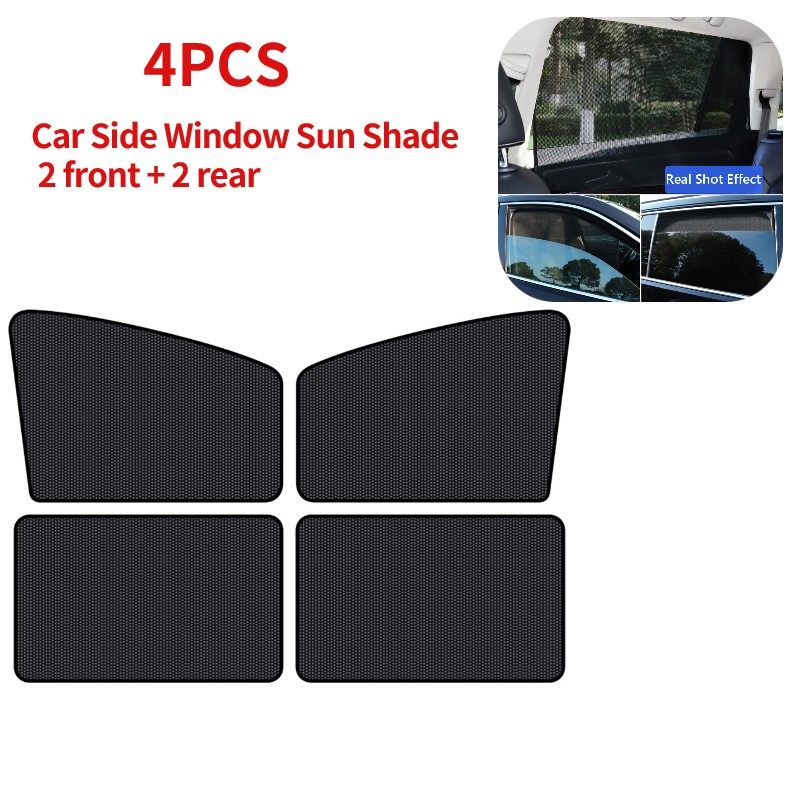 4pcs Universal Car Sunshade Cover Auto Window Sun Shade Car Windscreen Windshield Visor Reflector Window Curtain Cover