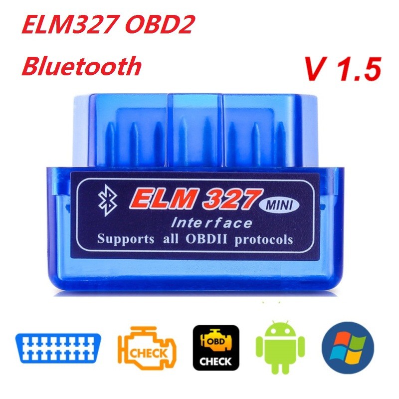 Best OBD V2.1 V1.5 mini ELM327 OBD2 Bluetooth Automotive Scanner OBDII 2 Car ELM 327 Tester Diagnostic Tool For Android Windows Symbian