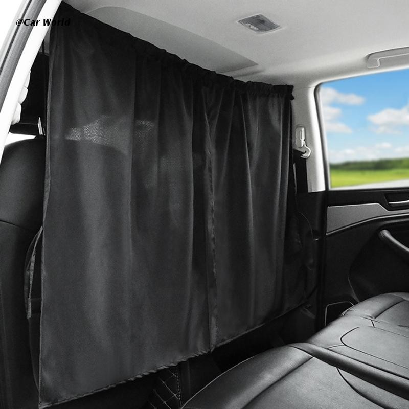 6XDB Car Front and Rear Privacy Curtain Partition Barrier Curtain Sun Shade Universal