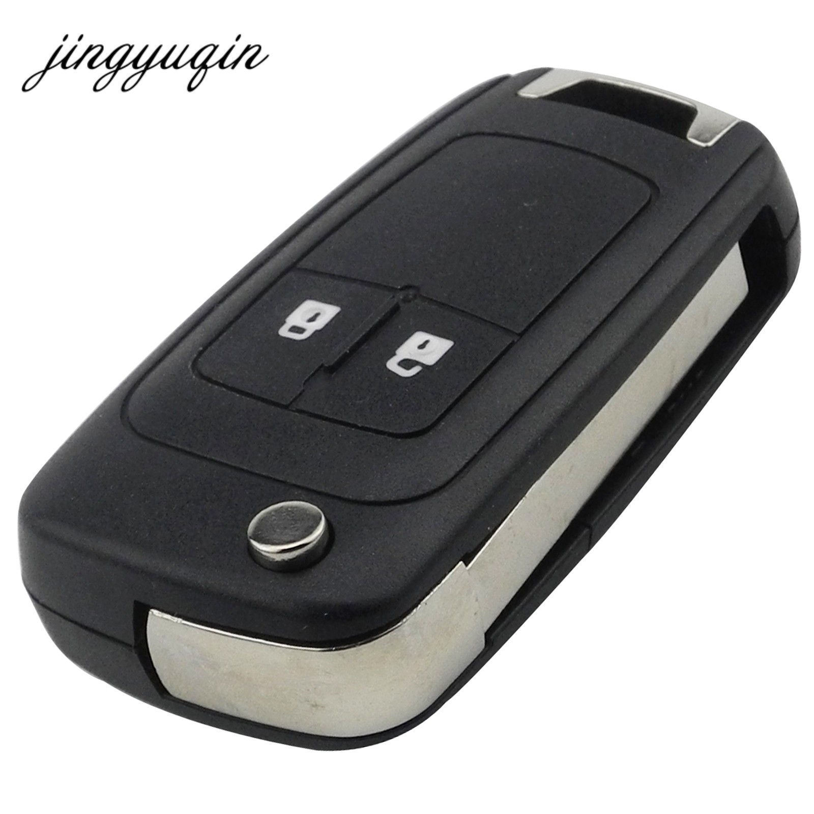 jingyuqin 10pcs/lot 2/3/5 Buttons Remote Fob Case Cover Flip Folding Key Shell Blank For Chevrolet Lova Sail Aveo Cruze Replacement