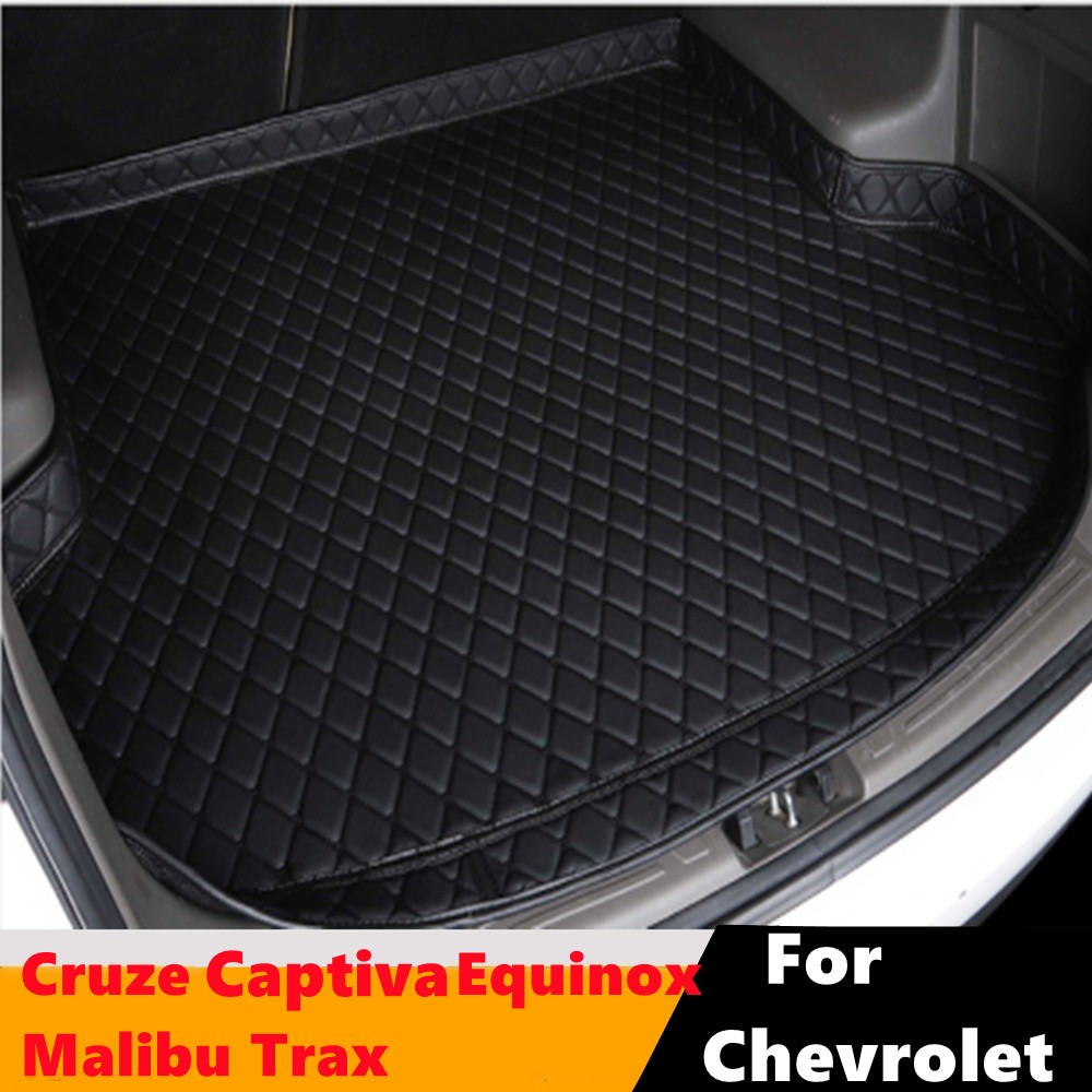 Sengayer High Side Car Trunk Mat Auto Tail Boot Carpet Luggage Pad Fit For Chevrolet Cruze Captiva Equinox Malibu Trax 2009-2021