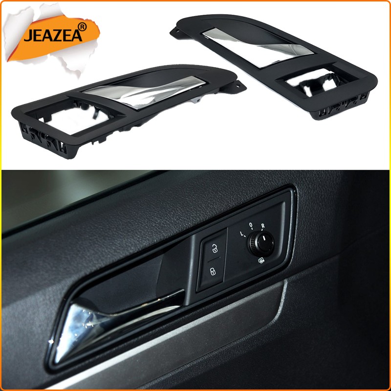 JEAZEA Car Front Rear Left Right Side Interior Door Handles Cover For VW Lavida 2008 2009 2010 2011 Passat 2006 2007 2008