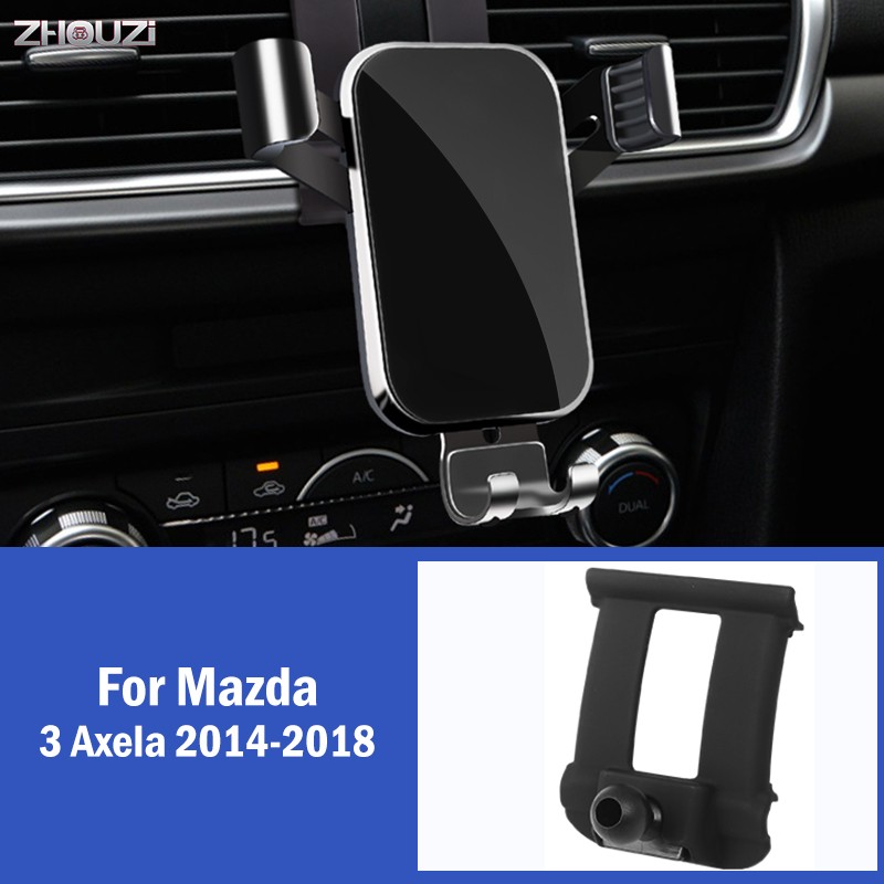 Car Mobile Phone Holder For Mazda 3 Axela 2014 2015 2016 2017 2018 GPS Gravity Mounts Holder Navigation Bracket Car Accessories