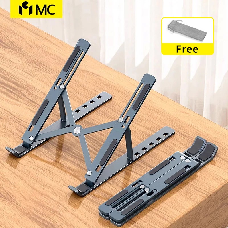 MC N3 Aluminum Folding Laptop Stand Compatible with 10 to 15.6 Inch Notebooks for Macbook Lenovo DELL