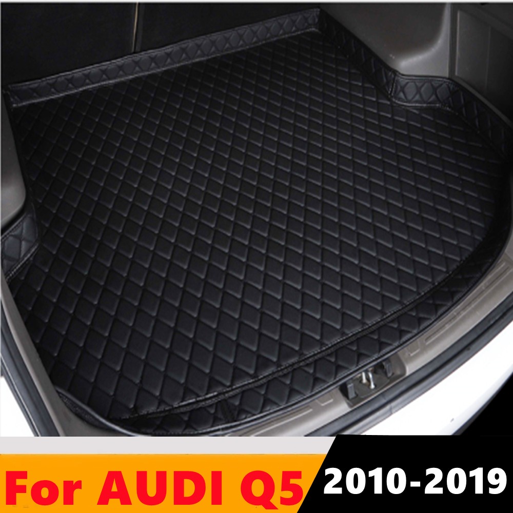 Cengair Car Trunk Mat All Weather Auto Tail Boot Luggage Pad Carpet High Side Cargo Liner Fit For Audi Q5 2010 2011 2012-2019