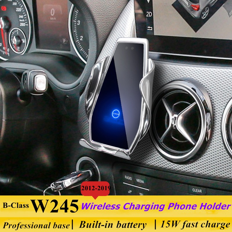 Car Phone Holder Wireless Charger 360 GPS Support Bracket For Mercedes Benz B Class W245 W246 W242 B180 B200 B250 2012-2019