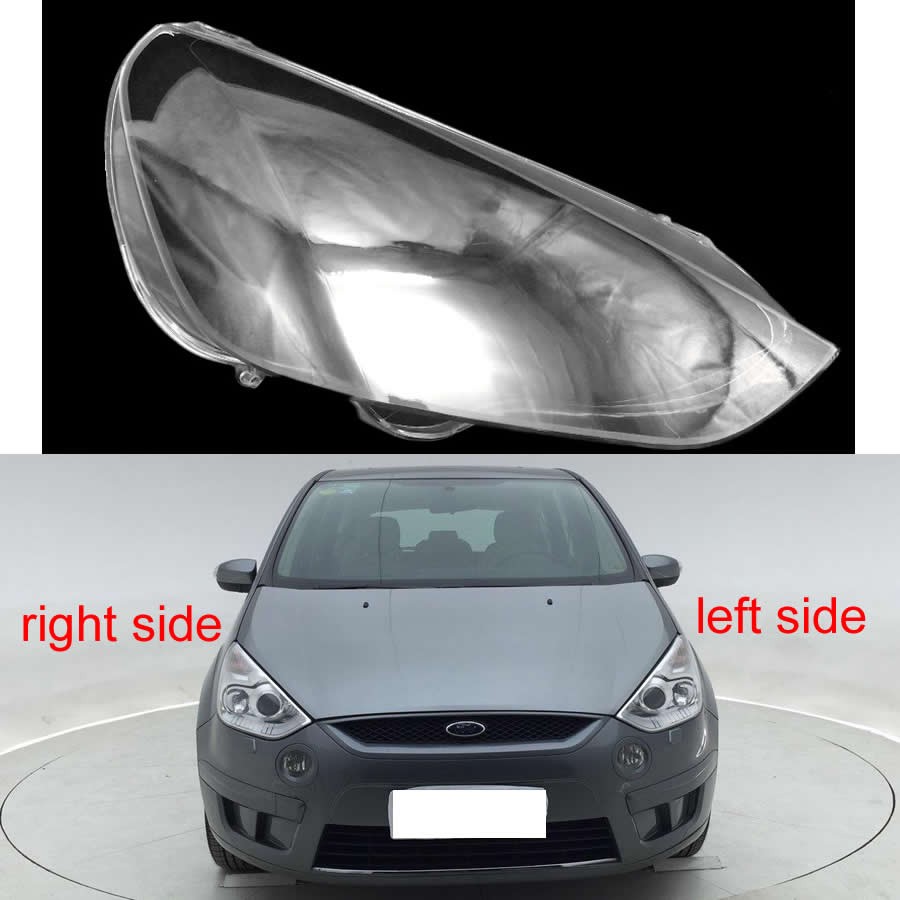 For Ford S-MAX front headlight cover glass lampshade headlamp shell lens plexiglass replacement original lens