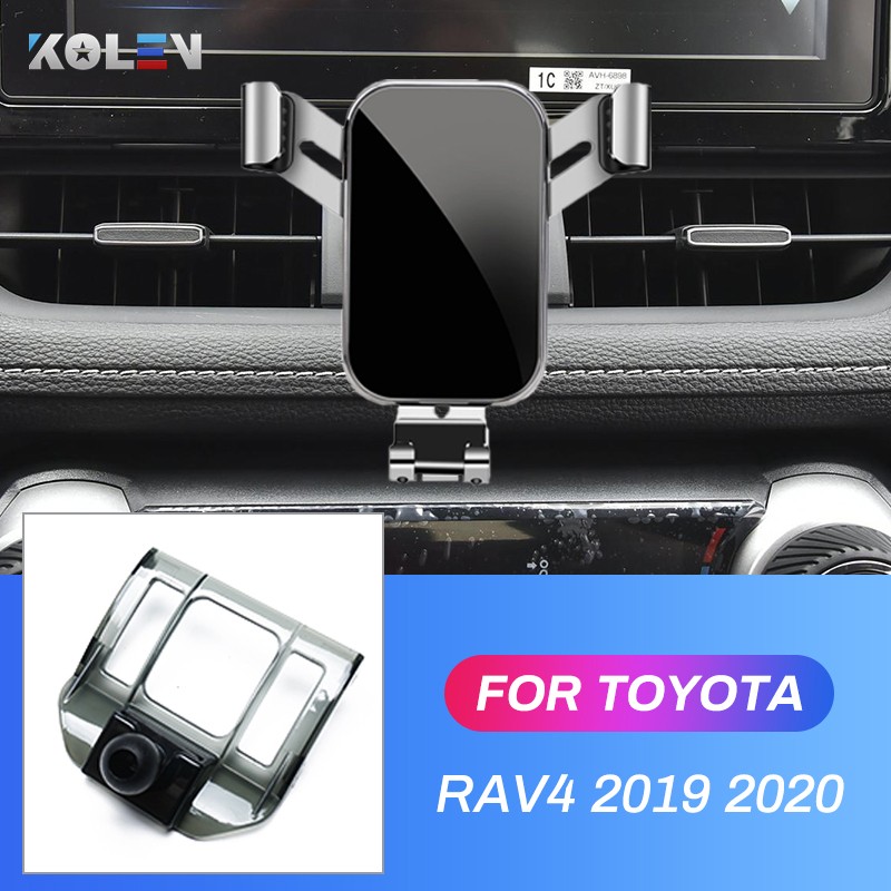 حامل هاتف محمول للسيارة لتويوتا RAV4 2019 2020 الجاذبية لتحديد المواقع حامل خاص جبل تنفيس الهواء منفذ الملاحة قوس الملحقات