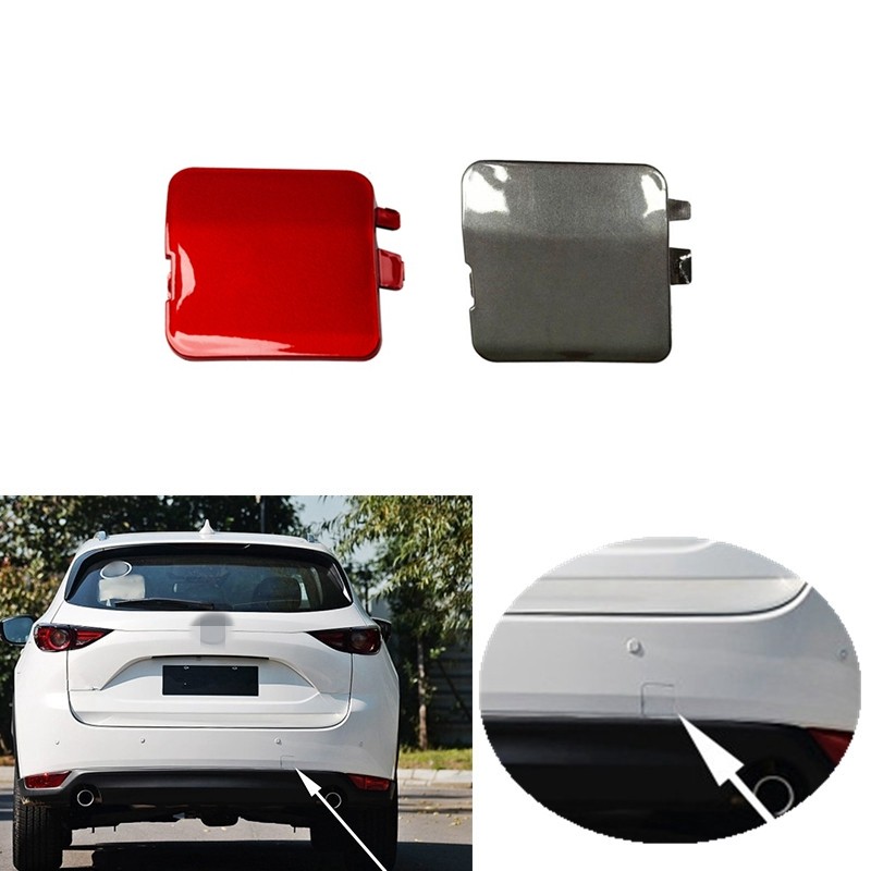 Rear Bumper Tow Hook Cover Tow Eye Trailer Cover For Mazda CX5 CX-5 II 2017 2018 2019 2020