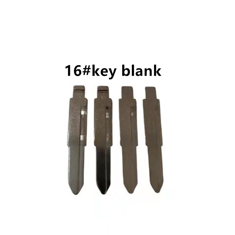 10pcs #16 Metal Blank Uncut Flip KD Remote Key Blade Type For Mitsubishi For Suzuki Alto Car Key Replacement