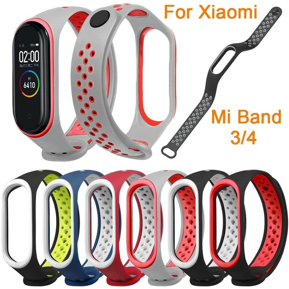 Breathable Strap For Xiaomi Mi Band 4 Silicone Wrist Strap Wristband Bracelet For Xiaomi MiBand 3 4 Miband Replacement Strap