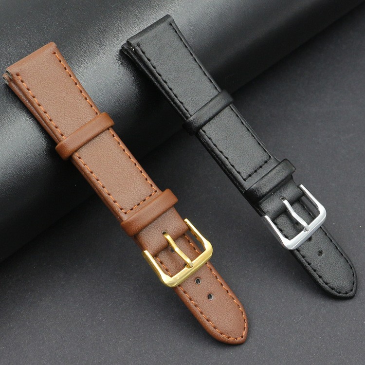 Men and Women PU Leather Strap Watch Band Black Brown 12mm 14mm 16mm 18mm 20mm 22mm 24mm Watch Strap Relogio Masculino Accessories