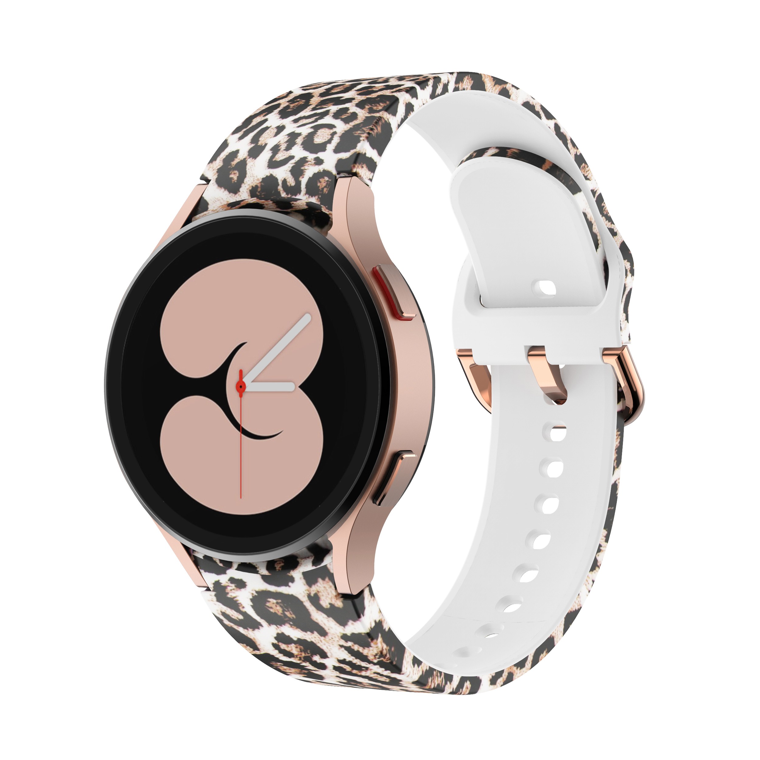 Leopard Print Bands Compatible for Samsung Galaxy Watch 4 Classic 46mm/42mm Watch 4 44mm 40mm Women Men Leopard Style Band