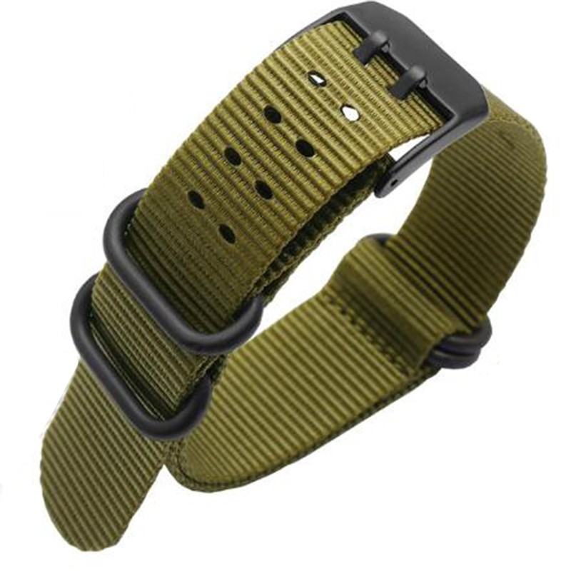 Hot Top Nylon NATO Watch Strap for L-uminox 3051 3150 Watchband 22mm 23mm Black Green Watch Band Waterproof Sport Zulu Strap