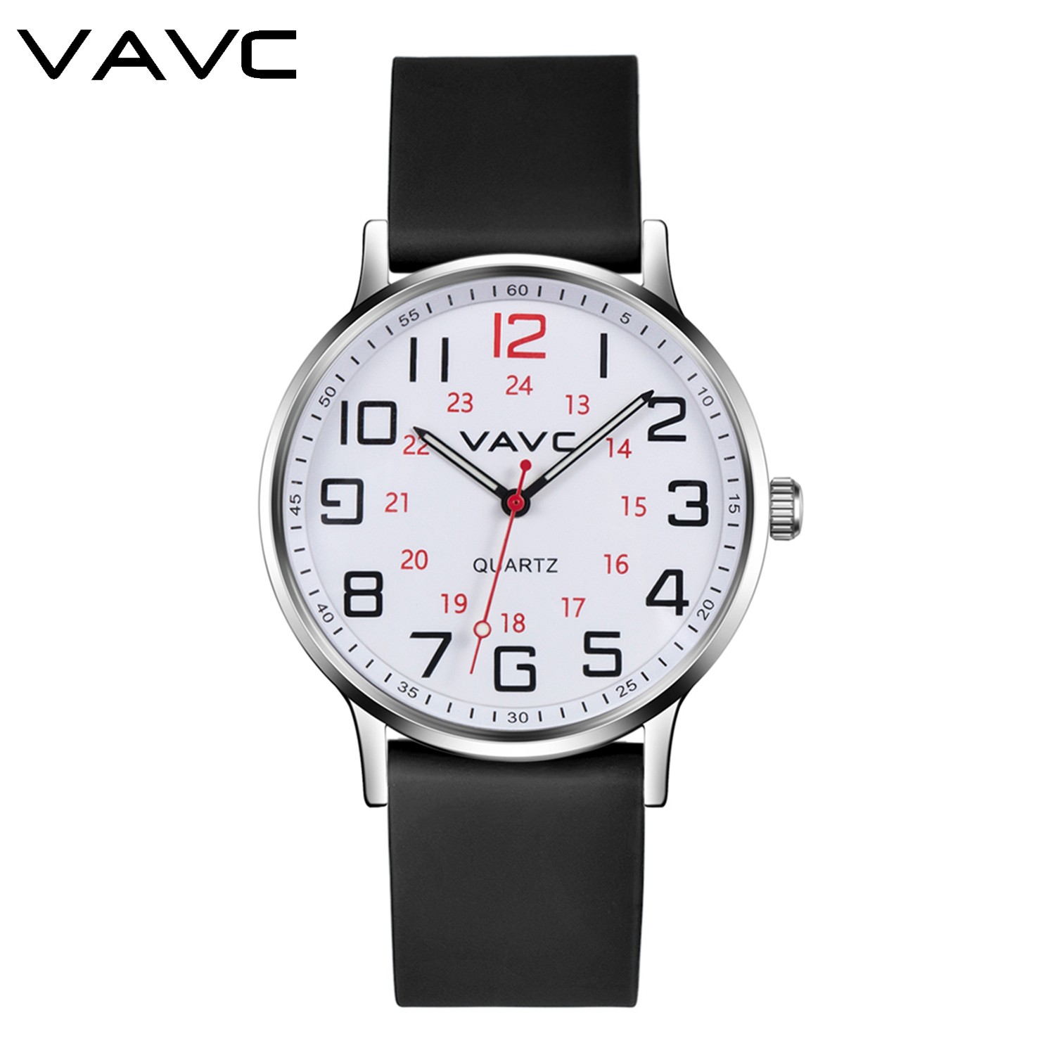 2022 New VAVC Nurse Watches Women Top Brand Women Quartz Water Resistant Solid Leather Sports Watch For Medical Student Doctor Women