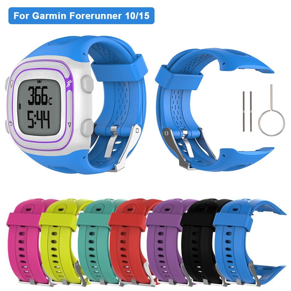 Silicone Band for Garmin Forerunner 10/15 Soft Silicone Replacement Watch Band Strap for Garmin Forerunner 10/15 GPS Watch