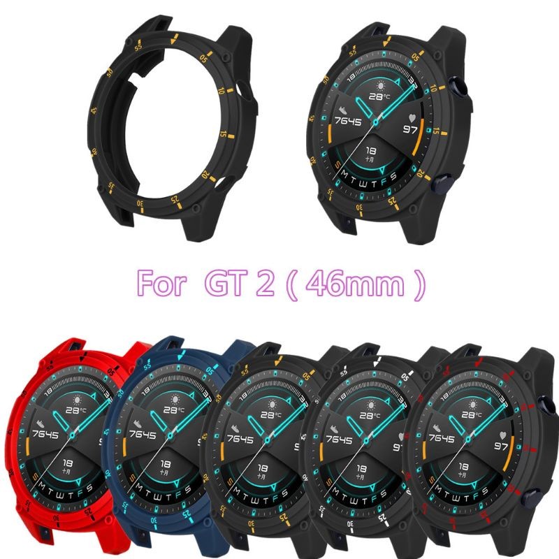 Case For Huawei-Watch GT2 46mm Smart Watches Colorful TPU Cover Shell GT 2 46mm Protector Sekai Sports Accessories