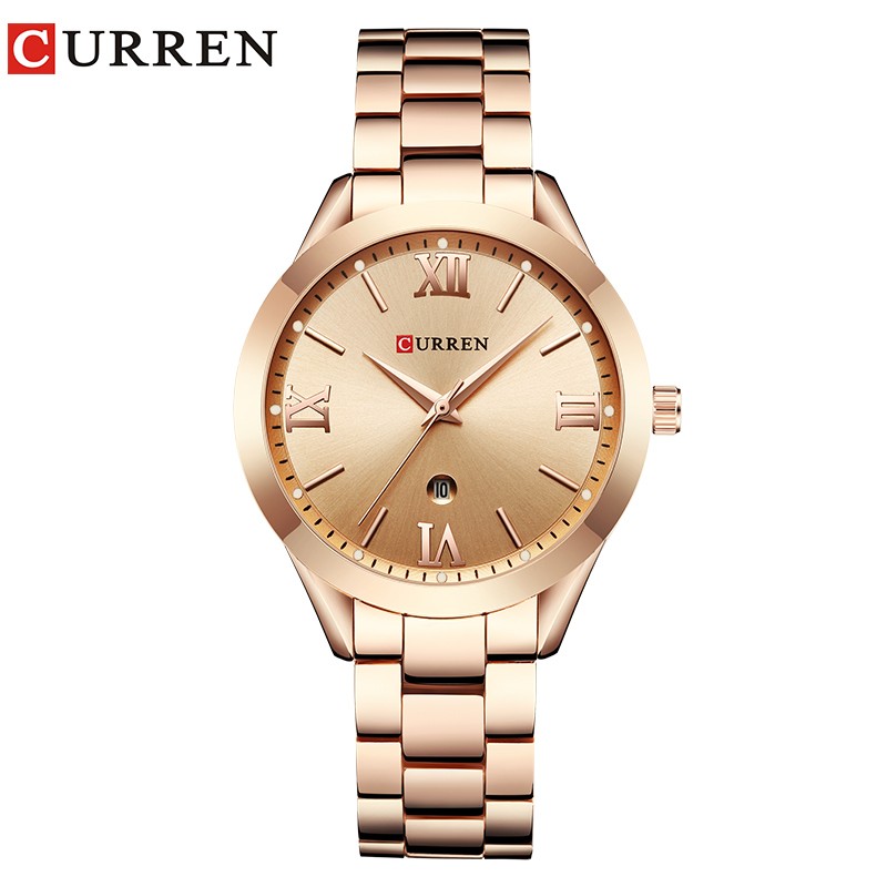 CURREN Gold Watch Women Watches Ladies 9007 Steel Women's Wrist Watches Female Clock Relogio Feminino Montre Femme