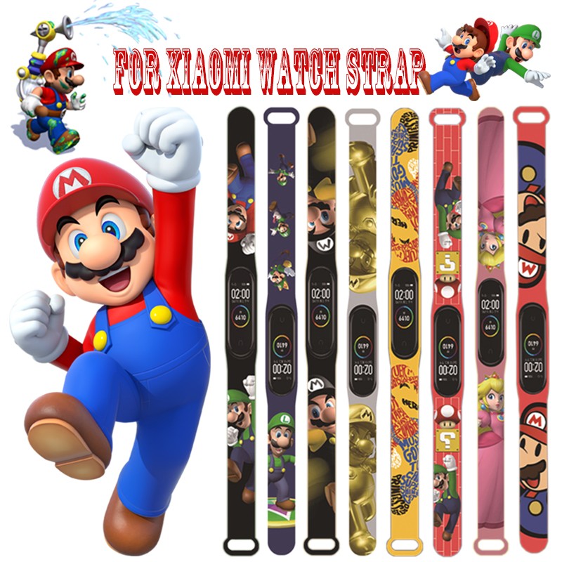 For Xiaomi Mi Mario Band 4 3 Strap Replacement Wrist Straps Silicone Bracelets Watch Strap For Xiaomi MI Band Wristband Strap