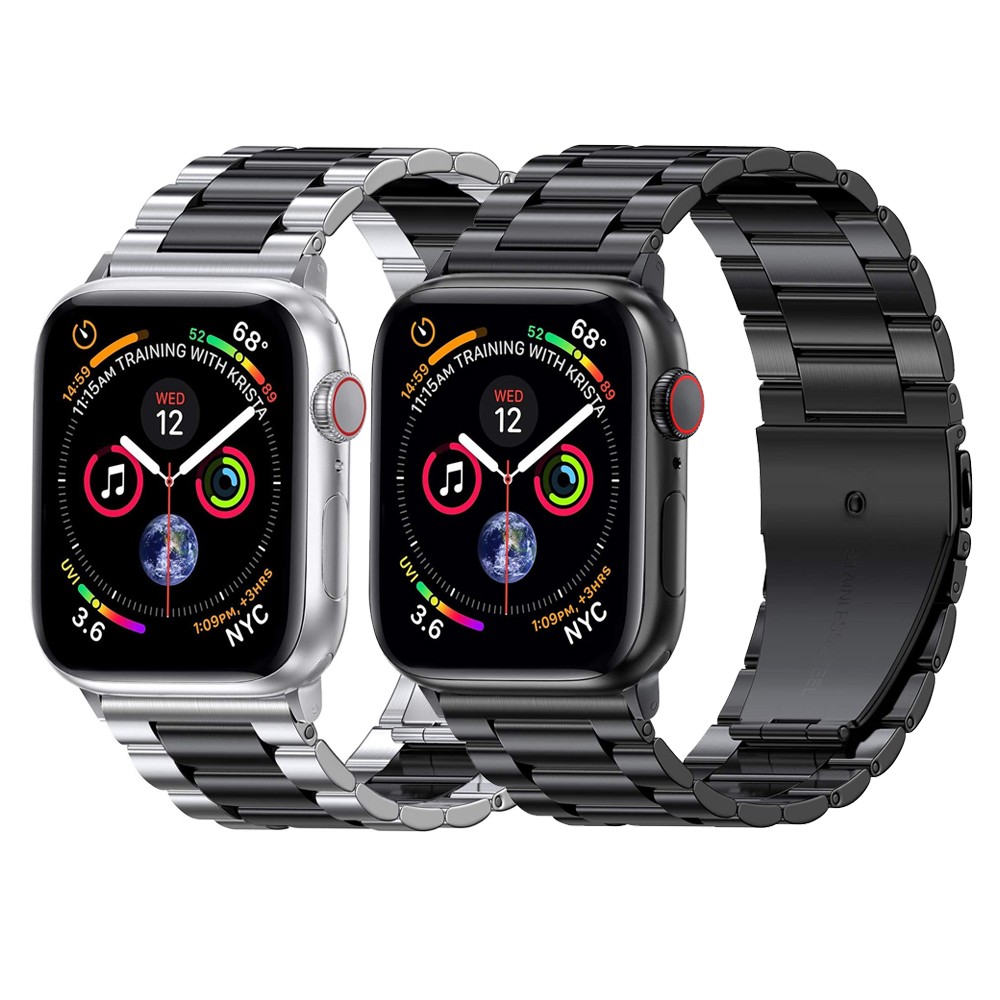 Metal Stainless Steel Strap Compatible for Apple Watch 44mm 42mm 40mm 38mm Men/Women Replacement Strap for iwatch 7 6 5 4 3 SE