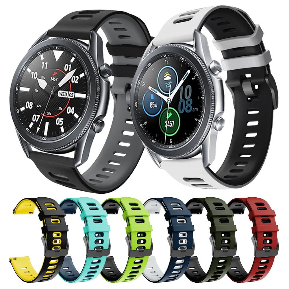 Original Silicone Strap For Samsung Galaxy Watch 3 45mm 41mm Rubber Bands Replacement Bracelet For Samsung Galaxy Watch 3 Lte 45
