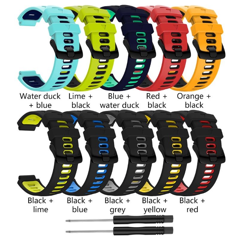 Outdoor Bracelet Replacement Steel Buckle Silicone Strap For Garmin- Forerunner 735xt/220/230/235/620/630 A06 21 Dropshipping