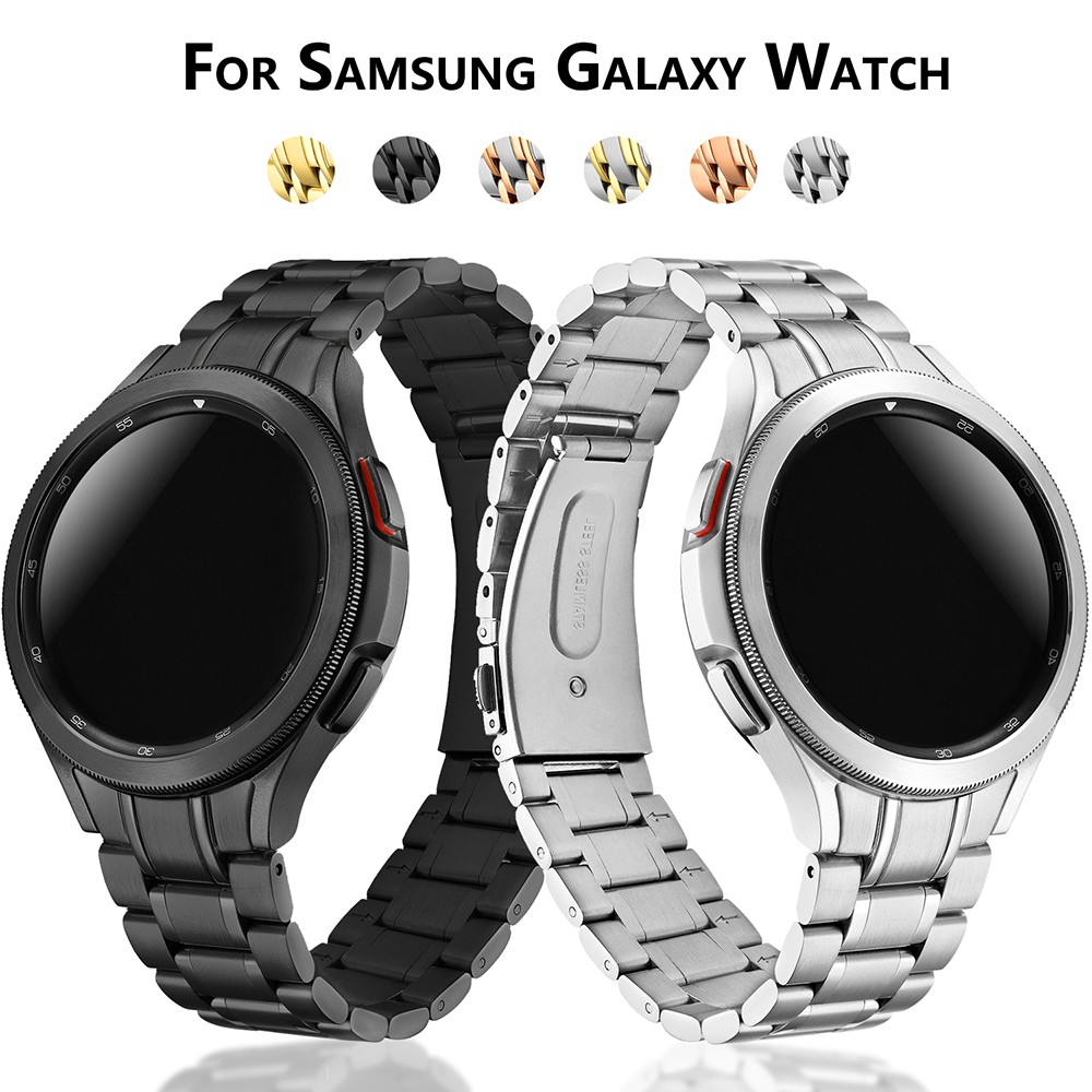 For Samsung Galaxy Watch 4 Classic 46mm 42 44mm 40mm Stainless Steel Strap Metal Bracelet Accessories