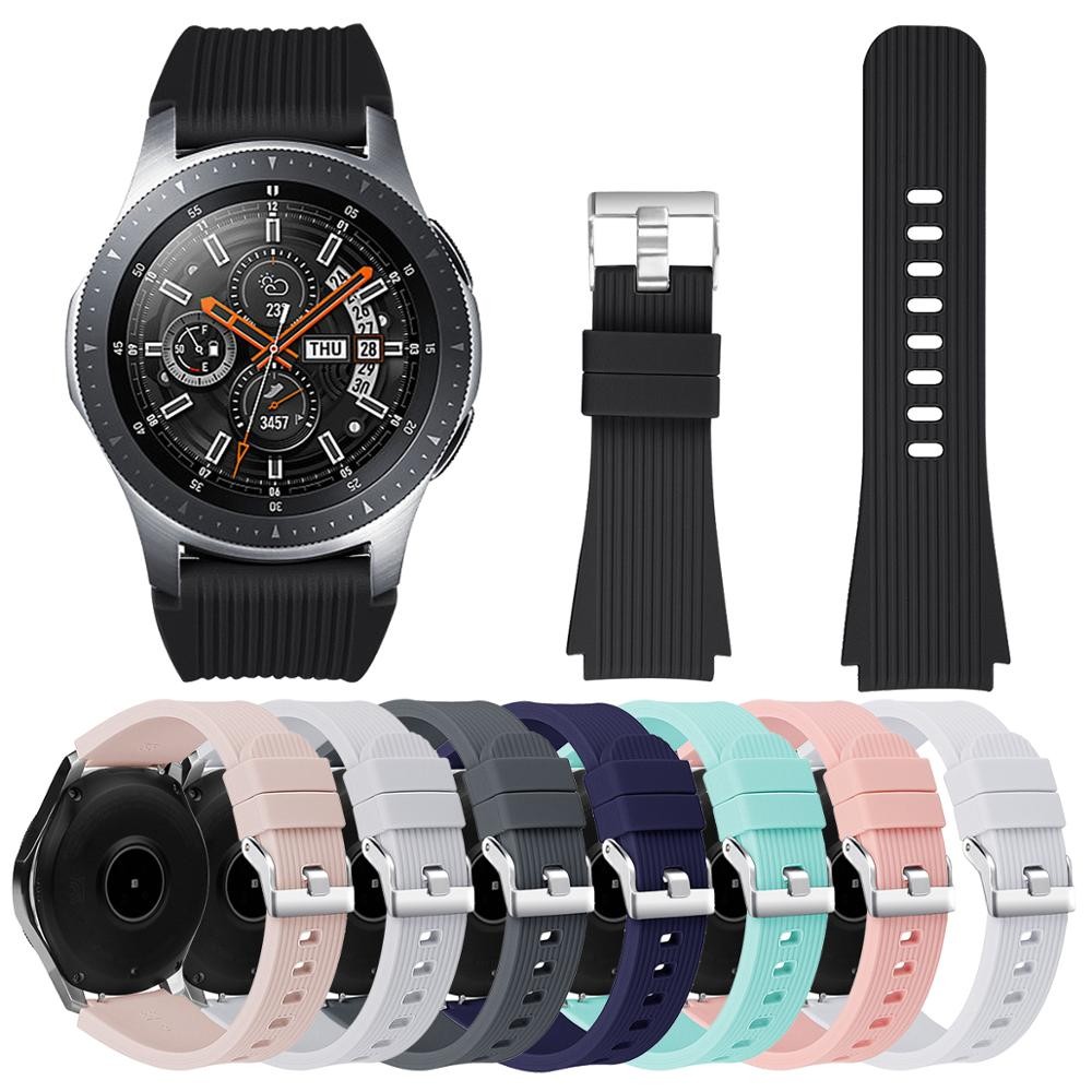 Silicone Band for Samsung Gear S3 Classic Frontier Galaxy Watch, 46mm, Galaxy Watch Accessories, 46mm, 22m