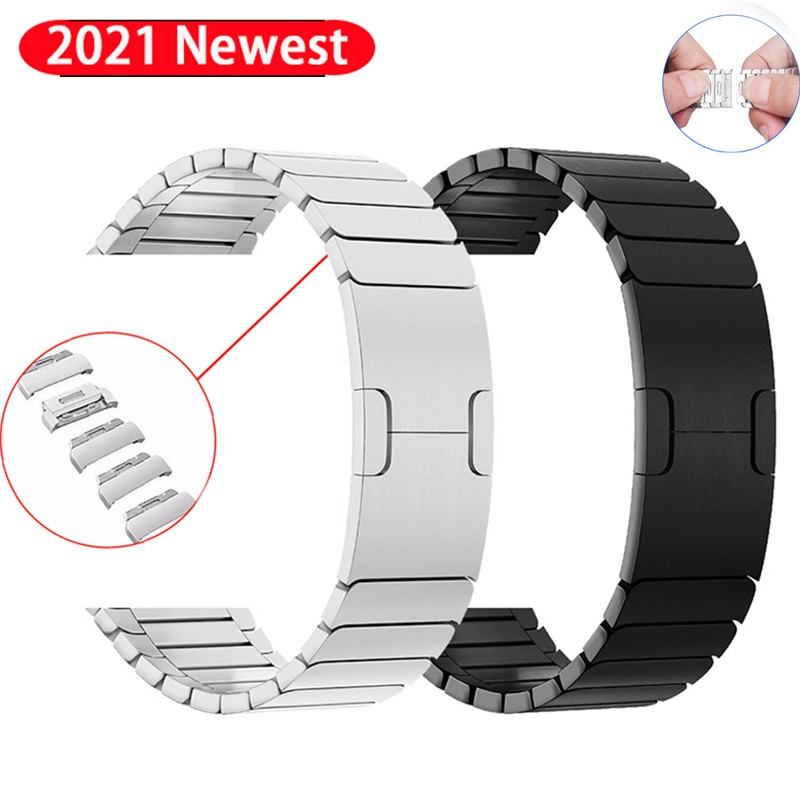 Connect Bracelet For Apple Watch Band 44mm/40mm 45mm 41mm Korea 38/42mm 316L Buckle Stainless Steel Strap iwatch serie 7 4 3 5 SE 6 Strap