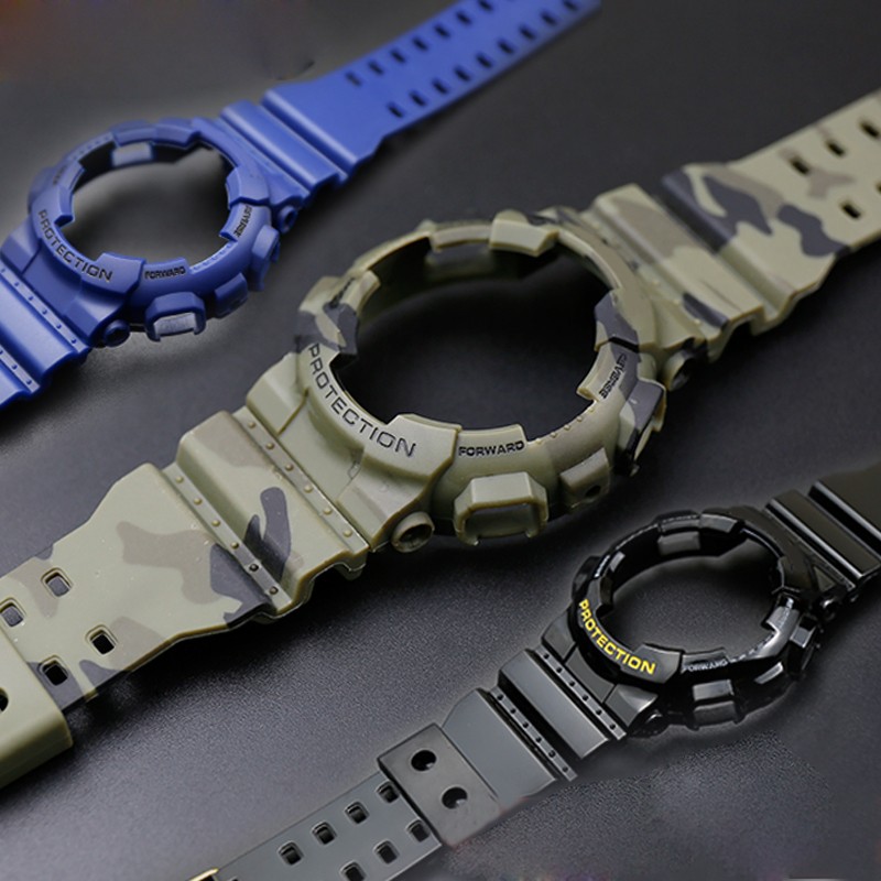 Watch Accessories Resin Strap Men Pin Buckle Strap Case for Casio G-SHOCK GA-110 GA-100 GD-120 5146 5081 Waterproof Watch Band