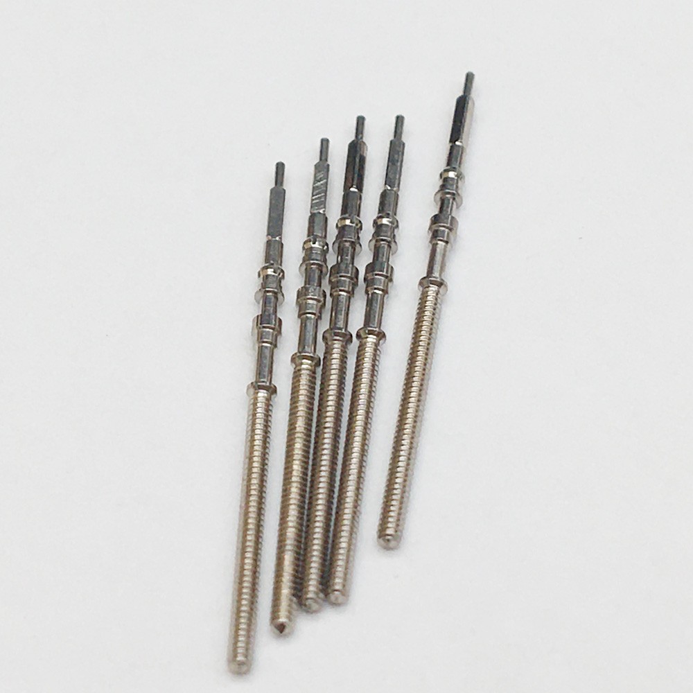 Seiko Original Winding Stem For NH3 Series Movement Stainless Steel Winding Stem 5pcs For NH35 NH36 NH38 NH39A Repiar Crown Kits