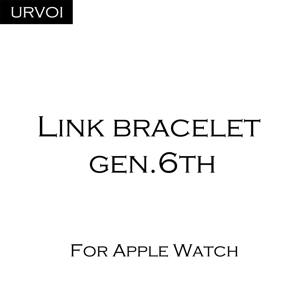 URVOI باند لساعة أبل ربط سوار سلسلة 7 6 SE 5 4 3 2 حزام ل iWatch جودة عالية الفولاذ المقاوم للصدأ قابل للتعديل gen.6th