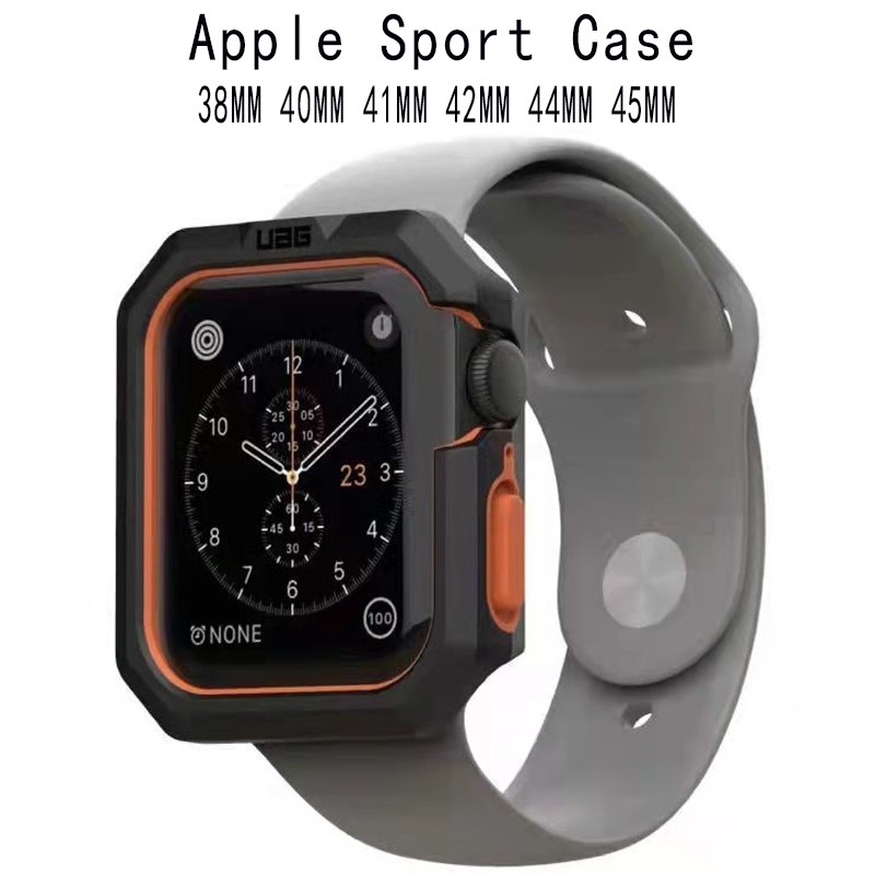 Sport case cover for apple watch 6/se/5/4 44mm 40mm bumper protector case for iwatch 4 3 2 1 38mm 42mm hard case for iphone watch brand