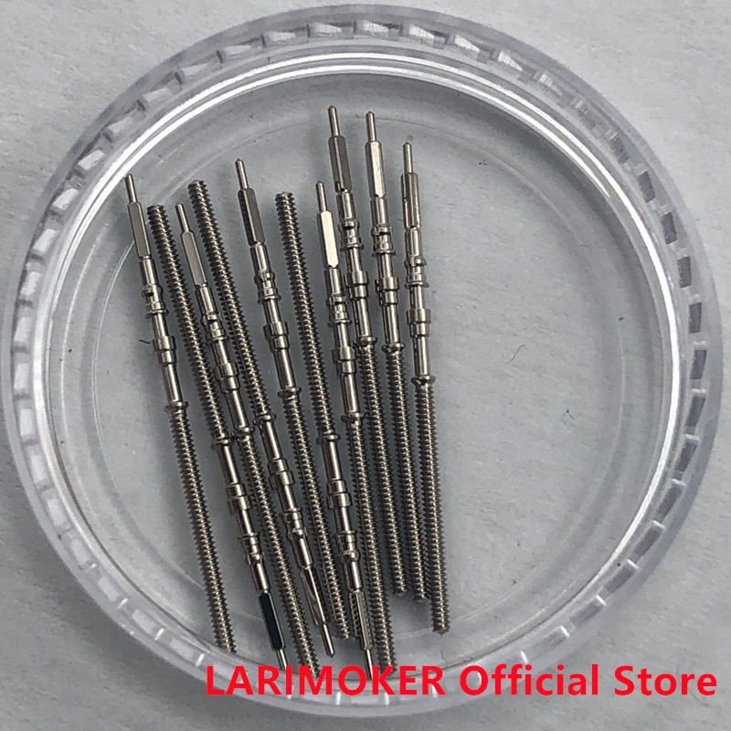 LARIMOKER Suitable NH Series Watch Movement Steel Stem Rod Crown Gear Watches Parts NH35 NH36 NH38 NH39