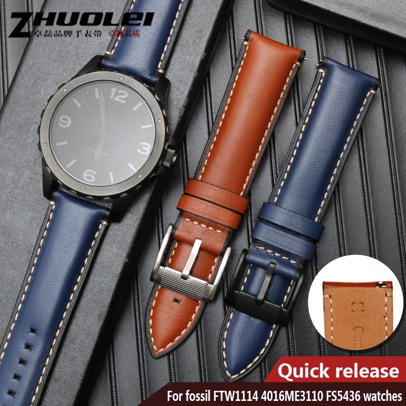 High quality carbon fiber texture watchband for omg 600 Tudor ROX wristband 22mm genuine leather straps