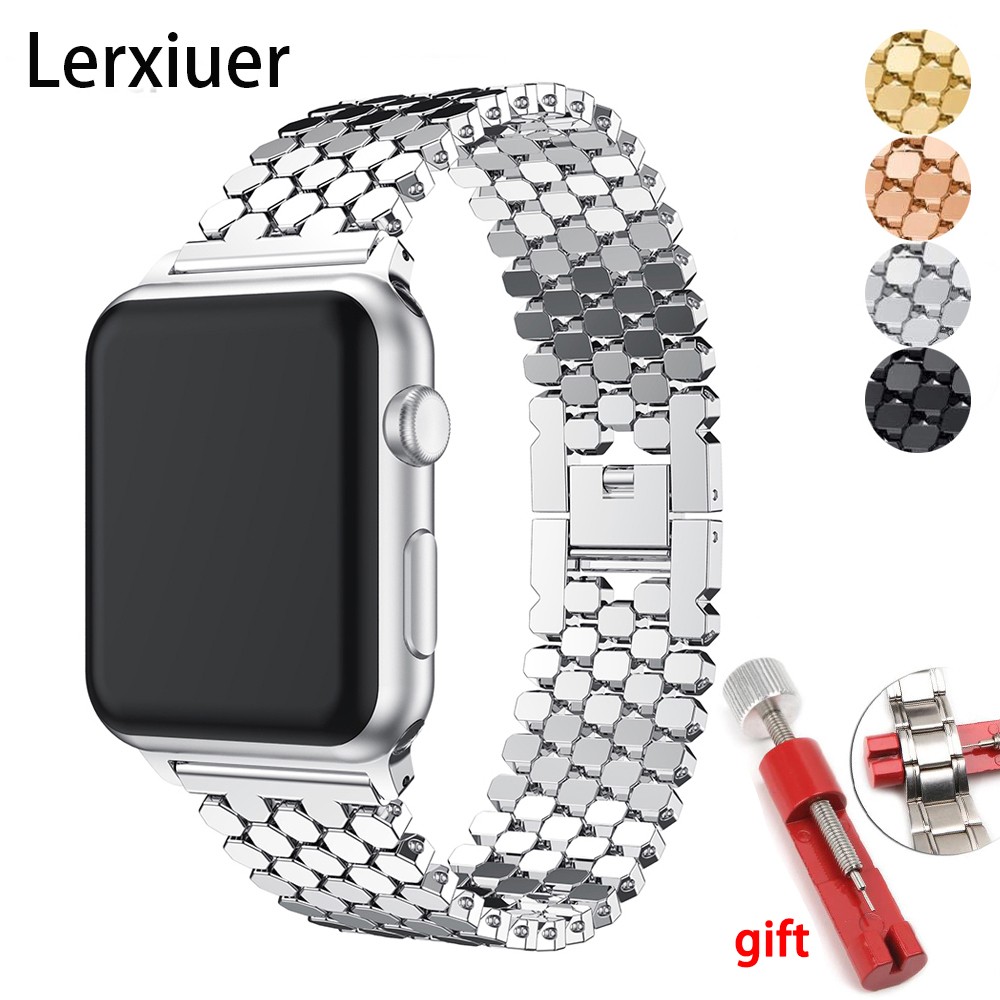 strap for apple watch band 45mm 41mm 44mm 40mm 42mm 38mm stainless steel watchband korea bracelet iwatch series 7 6 SE 5 4 3