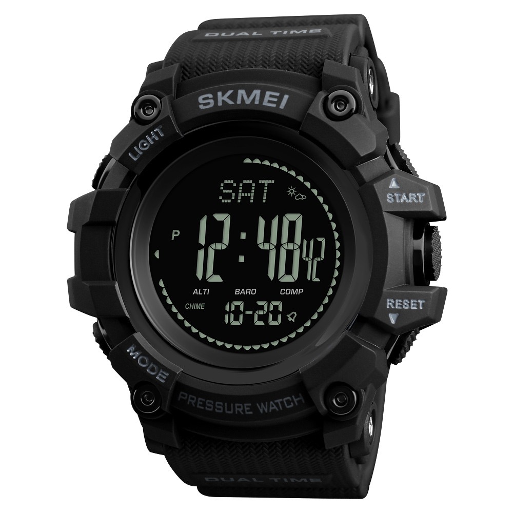 SKMEI Brand Mens Watches Sports Watch Pedometer Calorie Digital Watch Altimeter Altimeter Compass Thermometer Weather Men Watch