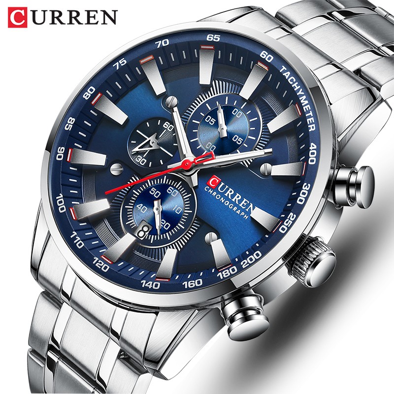 New Watches Men Luxury Brand CURREN Quartz Men's Watch Sport Waterproof Wristwatches Chronograph Date Relogio Masculino