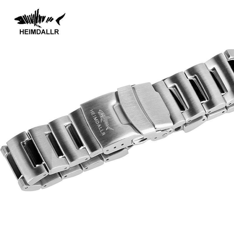 Heimdallr Watchband Solid 20mm Width Stainless Steel Watch Band Suitable for Sea Monster Diver Watch