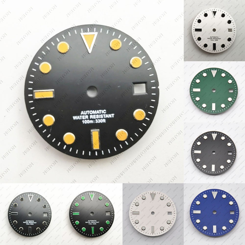 Niton 28.5mm Luminous Sterile Dial Watch Fit NH35 ETA 2824 2836 Miyota 8215 821A Mingzhu DG 2813 3804 Seagull 1612 Movement