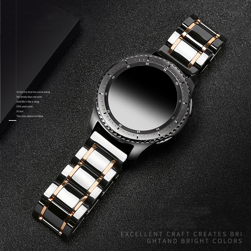 22mm Ceramic Band for Samsung Galaxy Watch 46mm Gear Strap S3 Frontier Watches Bracelet Huawei Watch GT 2 Strap 46 GT2 22mm