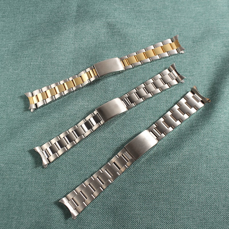 For Rolex strap 13mm 17mm 19mm 20mm stainless steel watchband curved end bands replacement watches accessories