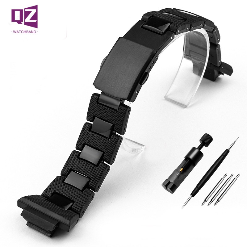 Plastic watch band for Casio g-shock DW-5600 DW-5025 GW-M5610 DW-5000 GA2100 GBX-100 watchband bracelet with 16mm strap tools