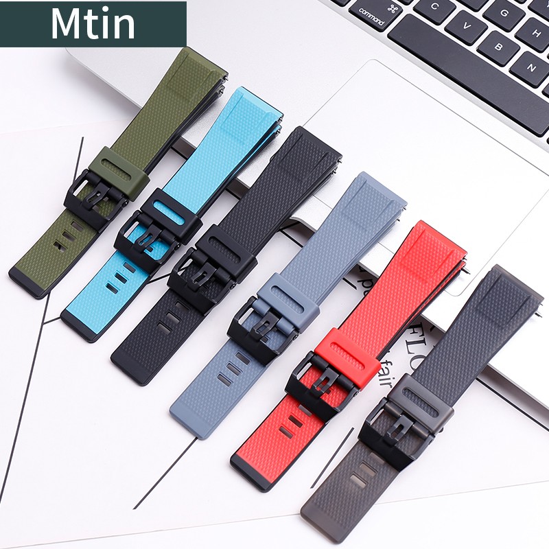 Resin Rubber Strap Men Pin Buckle Watch Accessories For Casio GA2000 Prg-650 PRW-6600 Wristband Sport 24mm Watches