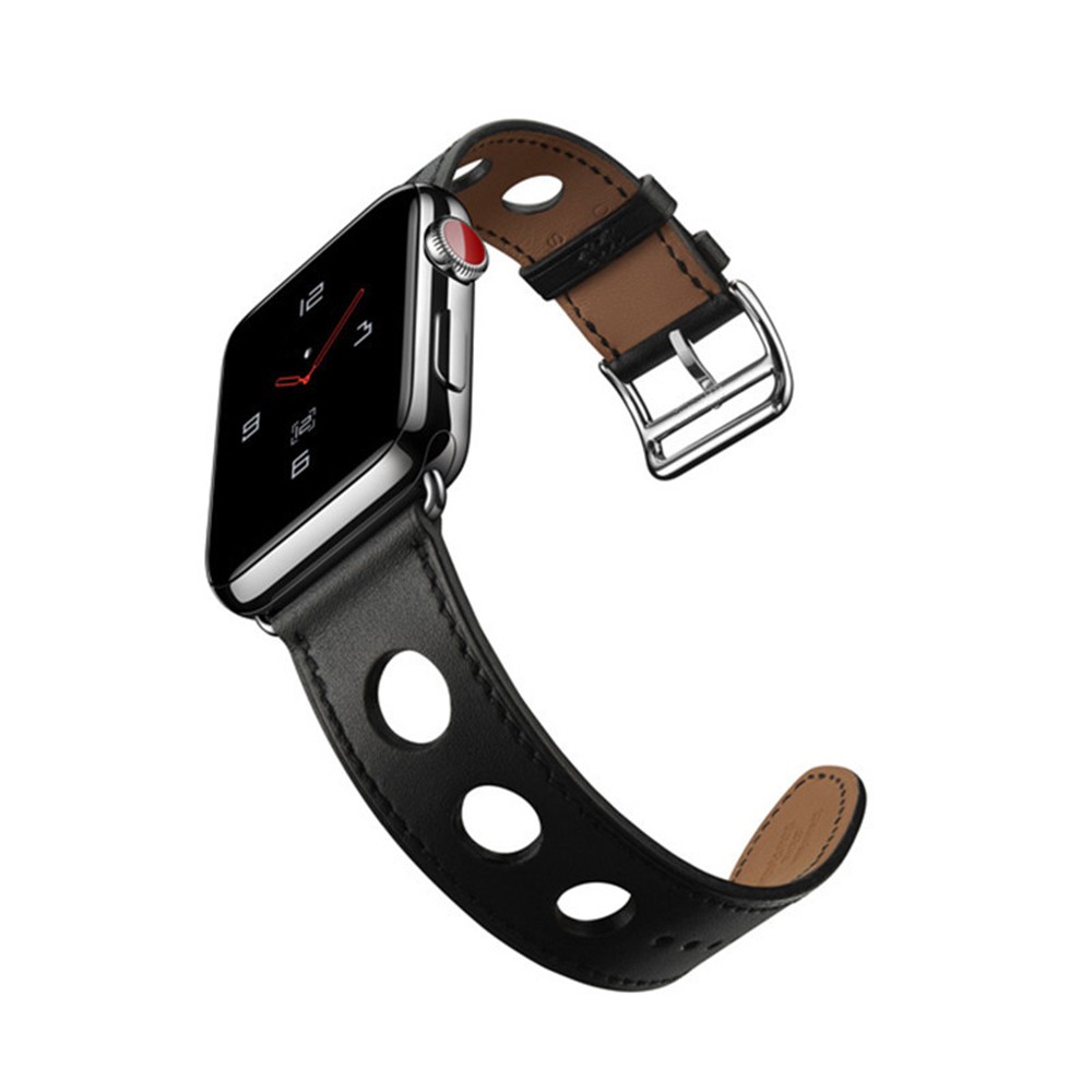 باند لآبل ووتش سلسلة 3 38 مللي متر 42 مللي متر لينة ثلاثة ثقوب جلدية للماء حزام ل iwatch سلسلة 4 5 6 SE 7 44 مللي متر 40 مللي متر 41 45 مللي متر