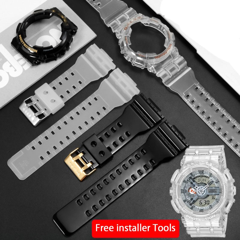 Men's silicone watch case, transparent insert, resin GD 120 GA 100 GA 110 GA 100C