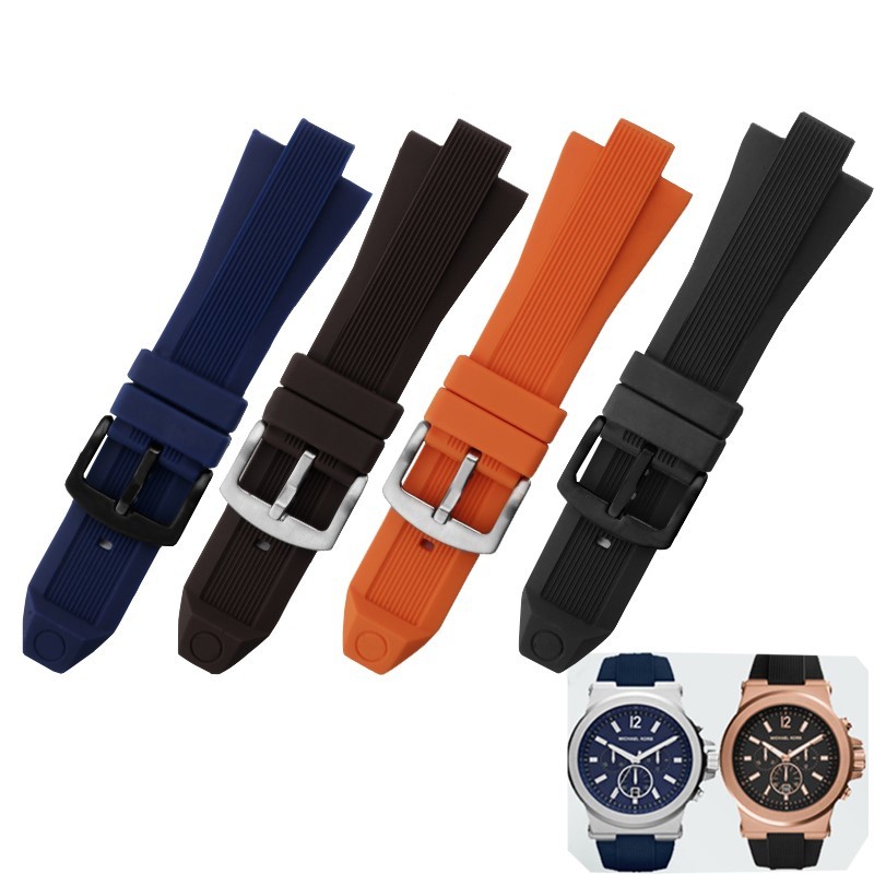 29mm Rubber Watch Strap For Fit Michael Kors MK9019 MK8295 MK8492 MK9020 MK9020