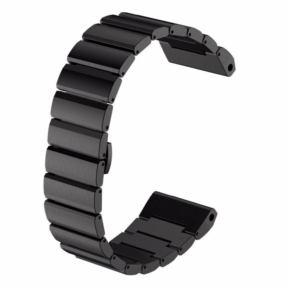 26mm Metal Straps for Garmin Fenix, 3 Bands Compatible with HR Sapphire D2 Tactix Quatix Bravo With T