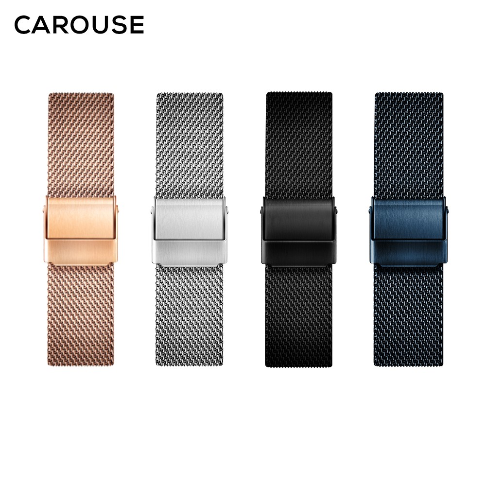 Carouse - Milanese Stainless Steel Watch Band, for Samsung Galaxy Watch, 12/13/14/16/17 18mm 19mm 20mm 22mm